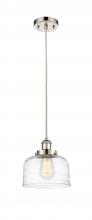 Innovations Lighting 916-1P-PN-G713-LED - Bell - 1 Light - 8 inch - Polished Nickel - Cord hung - Mini Pendant