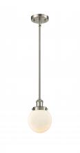 Innovations Lighting 916-1S-SN-G201-6-LED - Beacon - 1 Light - 6 inch - Brushed Satin Nickel - Mini Pendant
