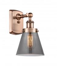 Innovations Lighting 916-1W-AC-G63-LED - Cone - 1 Light - 6 inch - Antique Copper - Sconce