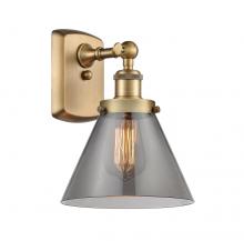 Innovations Lighting 916-1W-BB-G43-LED - Cone - 1 Light - 8 inch - Brushed Brass - Sconce