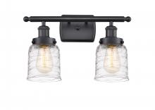 Innovations Lighting 916-2W-BK-G513-LED - Bell - 2 Light - 16 inch - Matte Black - Bath Vanity Light