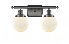 Innovations Lighting 916-2W-OB-G201-6-LED - Beacon - 2 Light - 16 inch - Oil Rubbed Bronze - Bath Vanity Light