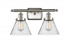 Innovations Lighting 916-2W-SN-G44-LED - Cone - 2 Light - 18 inch - Brushed Satin Nickel - Bath Vanity Light
