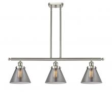 Innovations Lighting 916-3I-SN-G43-LED - Cone - 3 Light - 36 inch - Brushed Satin Nickel - Stem Hung - Island Light