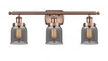 Innovations Lighting 916-3W-AC-G53-LED - Bell - 3 Light - 26 inch - Antique Copper - Bath Vanity Light