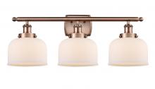 Innovations Lighting 916-3W-AC-G71-LED - Bell - 3 Light - 28 inch - Antique Copper - Bath Vanity Light