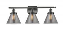 Innovations Lighting 916-3W-OB-G43-LED - Cone - 3 Light - 28 inch - Oil Rubbed Bronze - Bath Vanity Light