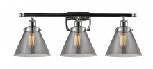 Innovations Lighting 916-3W-PC-G43-LED - Cone - 3 Light - 28 inch - Polished Chrome - Bath Vanity Light