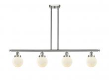 Innovations Lighting 916-4I-SN-G201-6-LED - Beacon - 4 Light - 48 inch - Brushed Satin Nickel - Stem Hung - Island Light