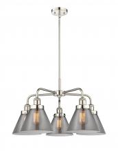 Innovations Lighting 916-5CR-PN-G43 - Cone - 5 Light - 26 inch - Polished Nickel - Chandelier
