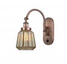 Innovations Lighting 918-1W-AC-G146-LED - Chatham - 1 Light - 7 inch - Antique Copper - Adjustable Swing Arm