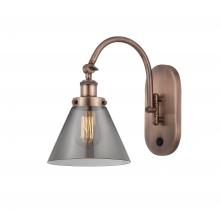 Innovations Lighting 918-1W-AC-G43-LED - Cone - 1 Light - 8 inch - Antique Copper - Adjustable Swing Arm