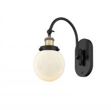 Innovations Lighting 918-1W-BAB-G201-6-LED - Beacon - 1 Light - 6 inch - Black Antique Brass - Adjustable Swing Arm