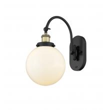 Innovations Lighting 918-1W-BAB-G201-8-LED - Beacon - 1 Light - 8 inch - Black Antique Brass - Adjustable Swing Arm