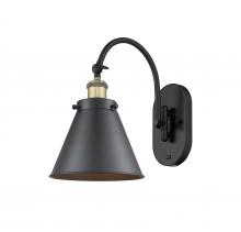 Innovations Lighting 918-1W-BAB-M13-BK-LED - Appalachian - 1 Light - 8 inch - Black Antique Brass - Adjustable Swing Arm