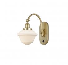 Innovations Lighting 918-1W-SG-G531-LED - Oxford - 1 Light - 8 inch - Satin Gold - Adjustable Swing Arm