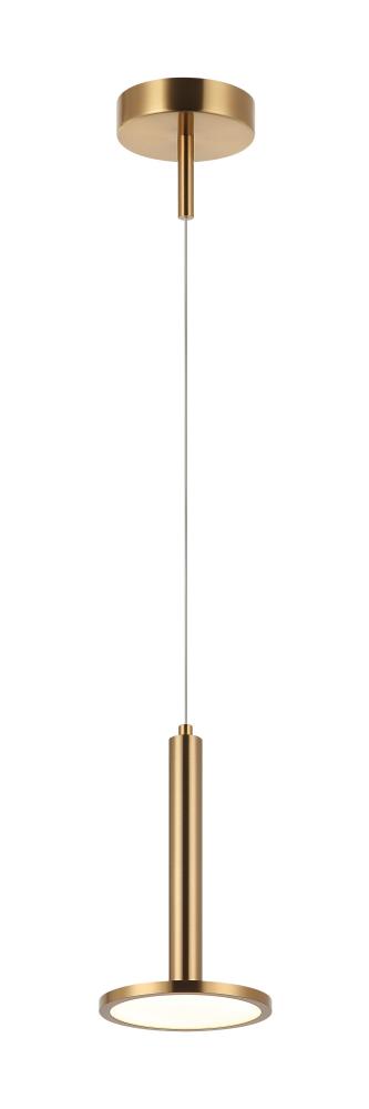 Extraterrestrial Aged Gold Brass Pendant