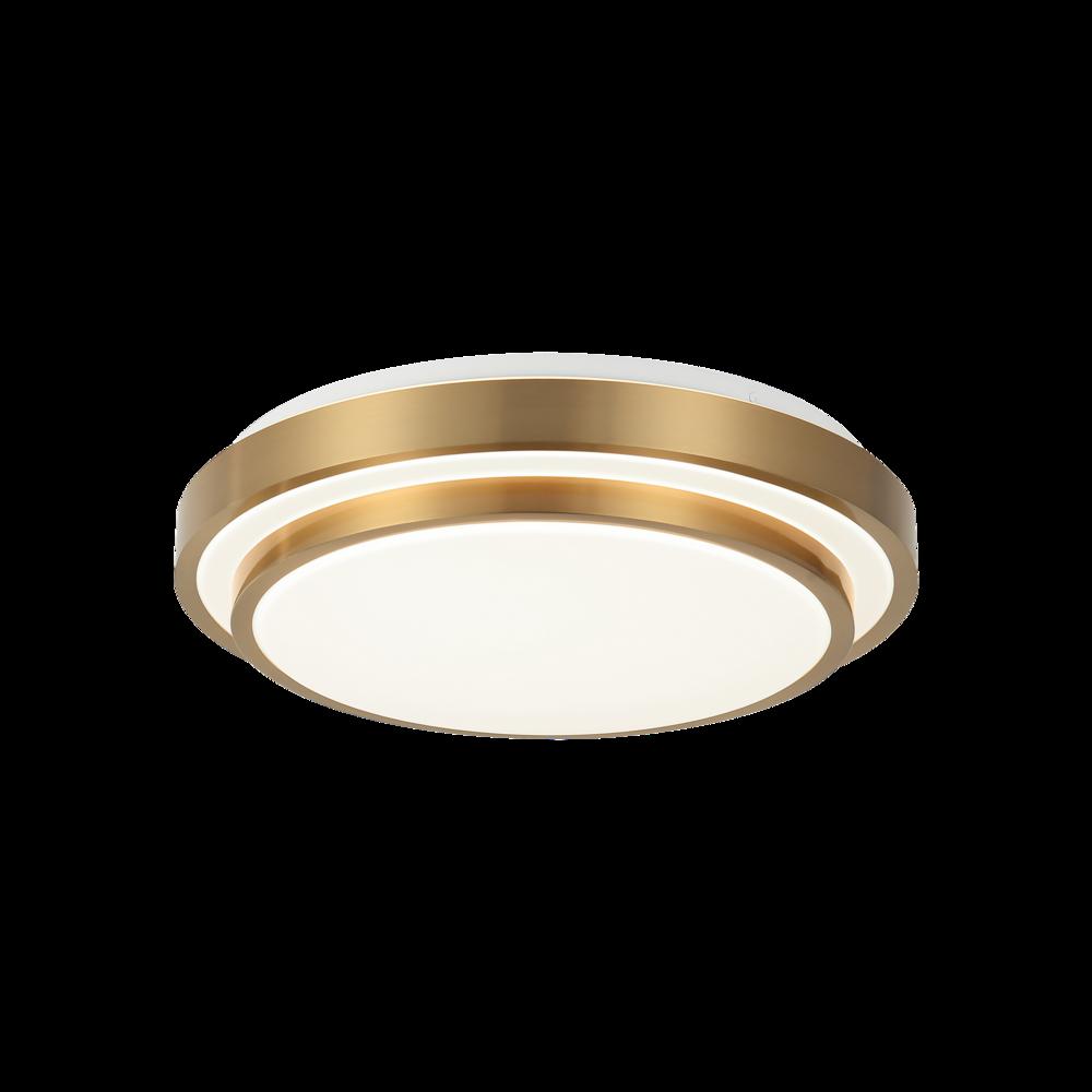 Helix Aged Gold Brass Flush Mounts