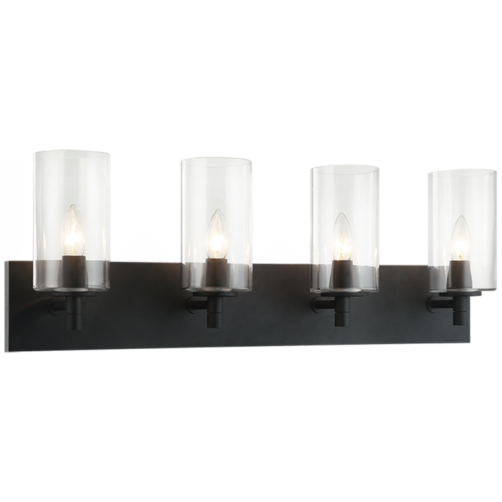 Candela Matte Black Wall Sconce