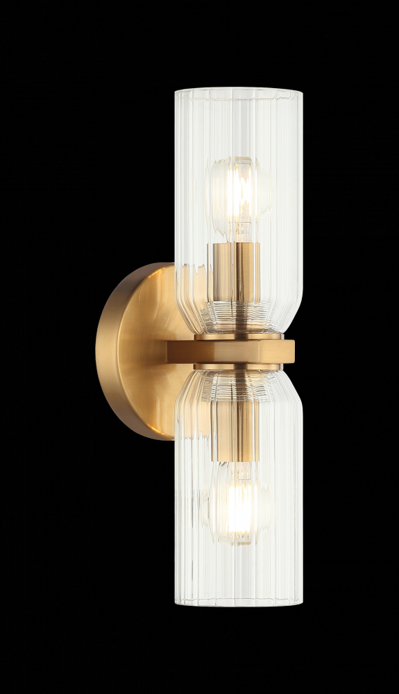 Westlock Aged Gold Brass Wall Sconce