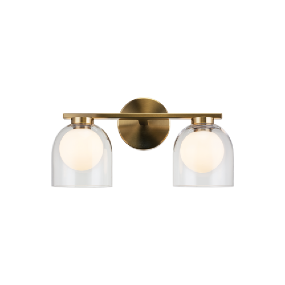Derbishone Aged Gold Brass Wall Sconce
