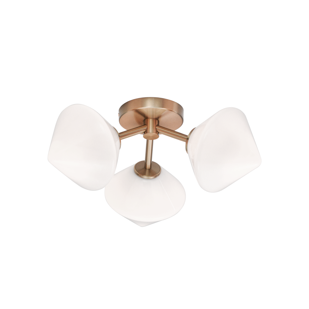 Novo Aged Gold Brass Ceiling Mount