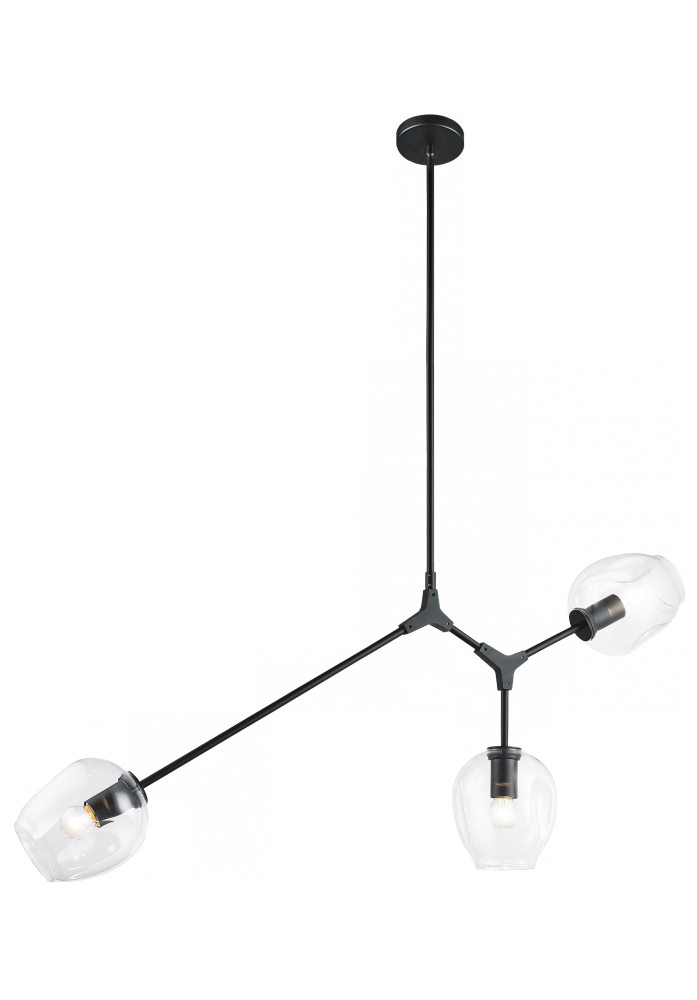 Cherry Blossoms Black Chandelier