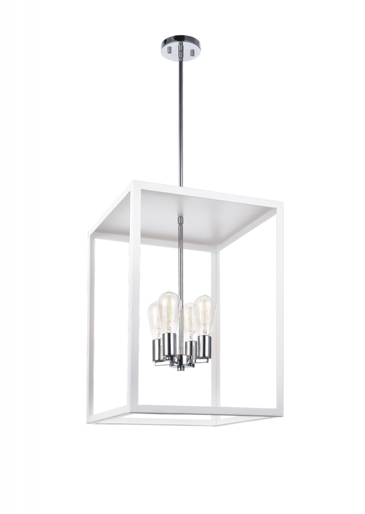 Flare White Chandelier