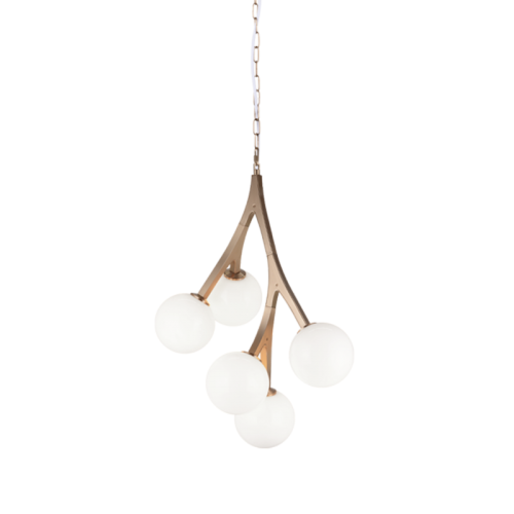 Rami Aged Gold Brass Chandelier