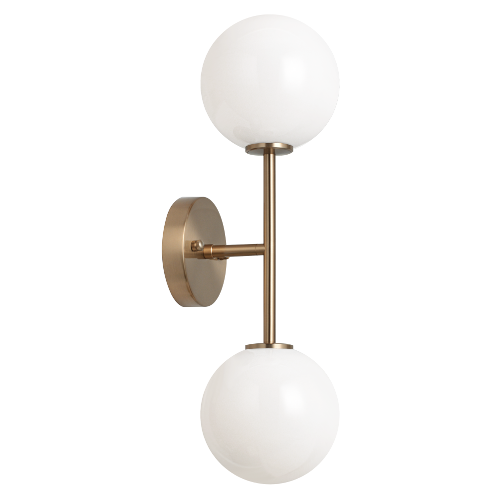 Novo Aged Gold Brass Wall Sconce