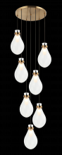 Matteo Lighting C31907AG - Seranna Aged Gold Brass Pendant