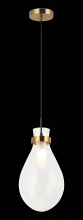 Matteo Lighting C31911AG - Seranna Aged Gold Brass Pendant