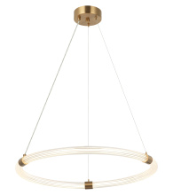 Matteo Lighting C34824AG - Inkara Aged Gold Brass Pendant