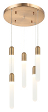 Matteo Lighting C65805AG - Aydin Aged Gold Brass Pendant