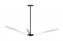 Matteo Lighting C66813MBCH - Asterisk Matte Black + Chrome Pendants