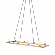 Matteo Lighting C75208AG - Cascadian Aged Gold Brass Chandelier