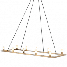 Matteo Lighting C75210AG - Cascadian Aged Gold Brass Chandelier