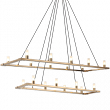 Matteo Lighting C75218AG - Cascadian Aged Gold Brass Chandelier