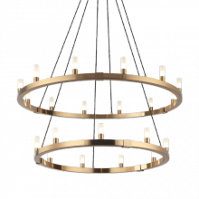 Matteo Lighting C75221AG - Cascadian Aged Gold Brass Chandelier