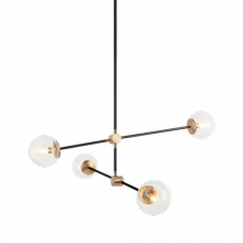 Matteo Lighting C78714AGCL - Cosmic Aged Gold Brass Chandelier