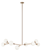 Matteo Lighting C81508AGOP - Rami Aged Gold Brass Chandelier