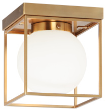 Matteo Lighting X03801AG - Squircle Aged Gold Brass Ceiling Mount
