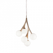 Matteo Lighting C81505AGOP - Rami Aged Gold Brass Chandelier