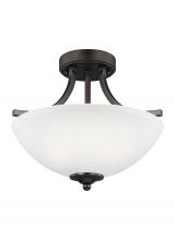 Generation Lighting 7716502EN3-710 - Geary Small Two Light Semi-Flush Convertible Pendant