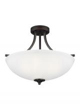 Generation Lighting 7716503EN3-710 - Geary Medium Three Light Semi-Flush Convertible Pendant