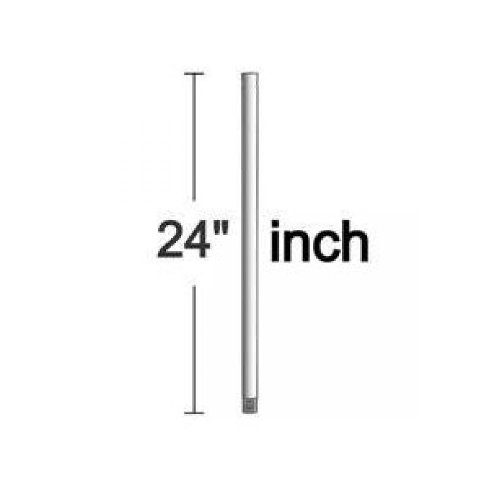 24" Down Rod in Liquid Nickel