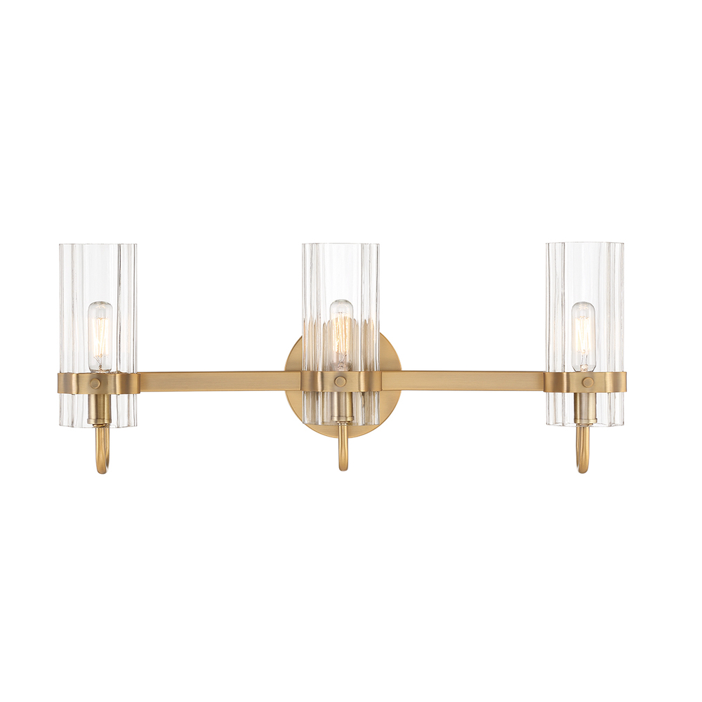 BROOK, 4LT VANITY BRASS