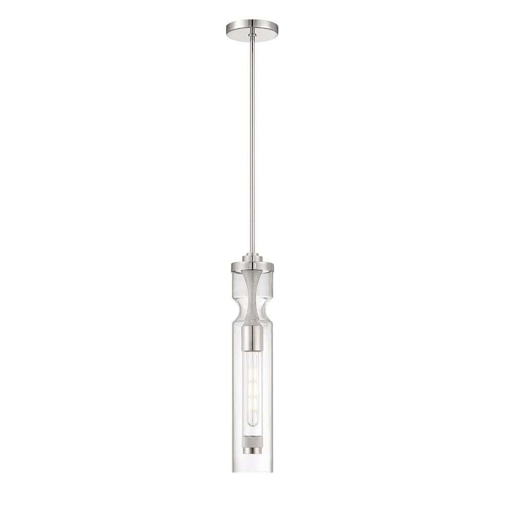 MISTERO, GLASS PENDANT, NICKEL