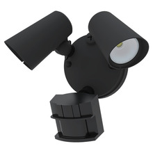 American Lighting FL2-3CCT-BK - FORA SECURITY DUAL HEAD WITH MOTION SENSOR