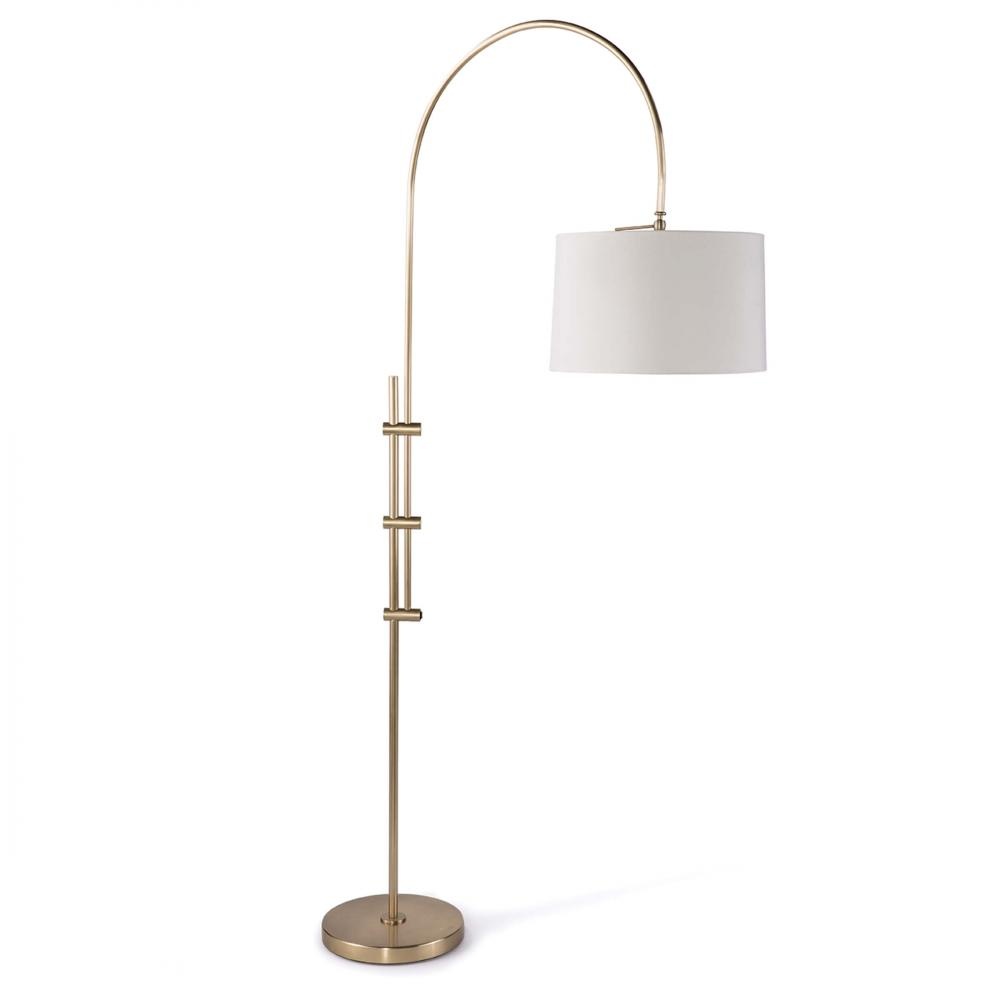 Regina Andrew Arc Floor Lamp With Fabric Shade